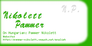 nikolett pammer business card